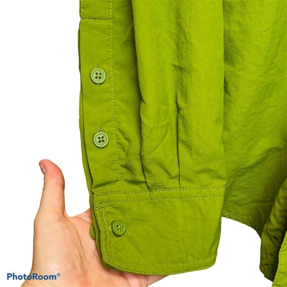 Columbia Omni-Shade Green Vented Gorp core Fishing Shirt Sun Protection L - Picture 6 of 11